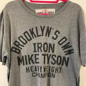Roots of Fight Iron Mike Tyson, men’s XL gray tee